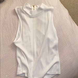 White crop top